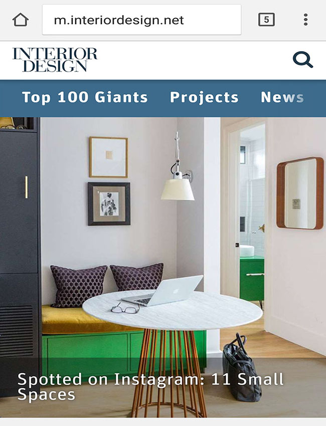 Interior Design Magazine - Spotted on Instagram