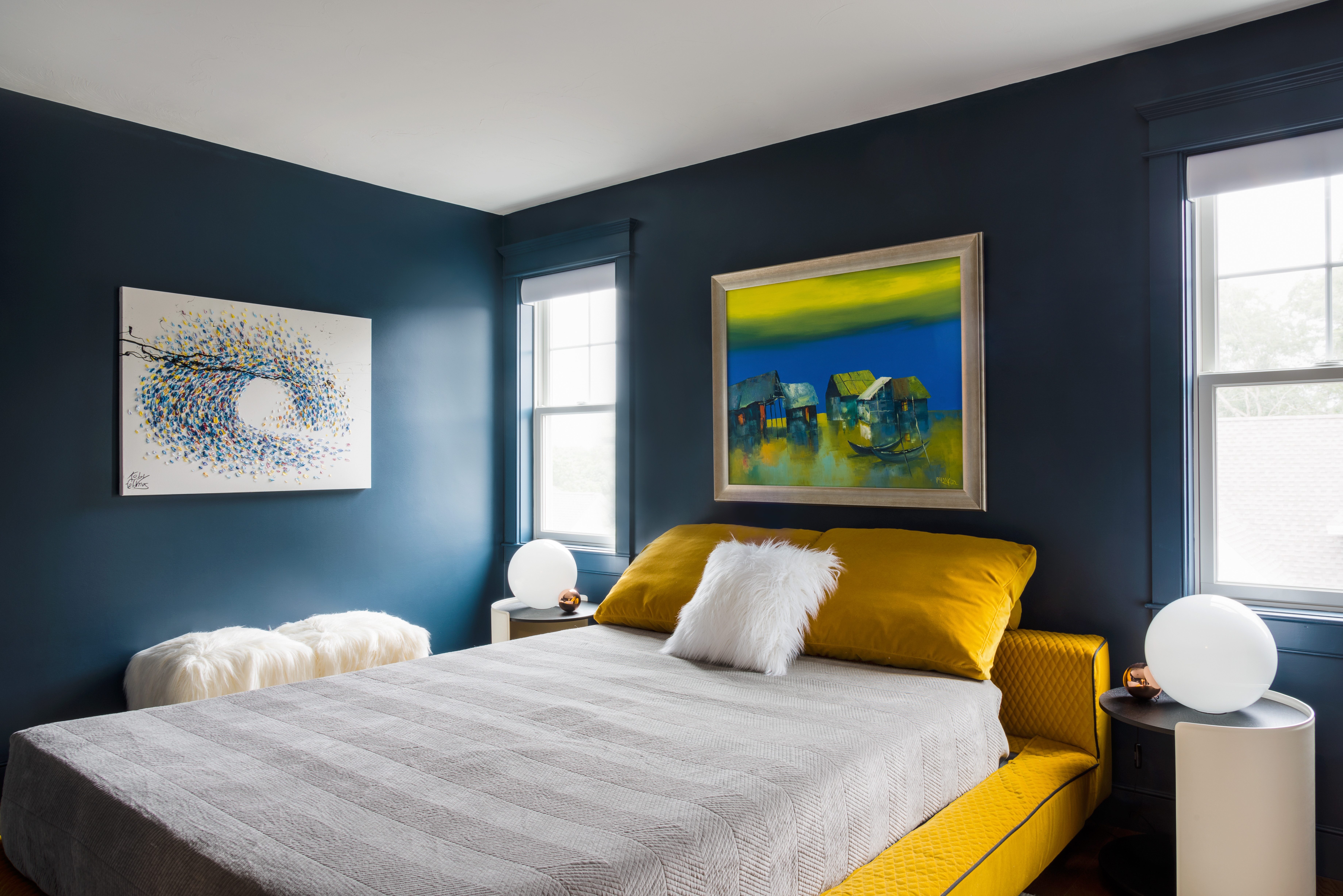 Boston Magazine - A Bland Bedroom Gets a Bold, Modern Makeover